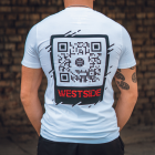 Pitbullz Westside - Тениска - QR - Бяла​